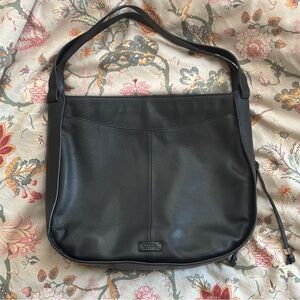NWOT Vince Camuto Black Leather Hobo Bag